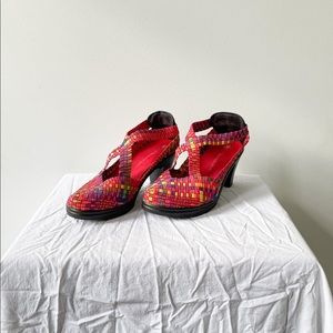 Bernie Mev. Elastic Heels. Rainbow Heels. Summer Heels. Summer Shoe. (Size 40)